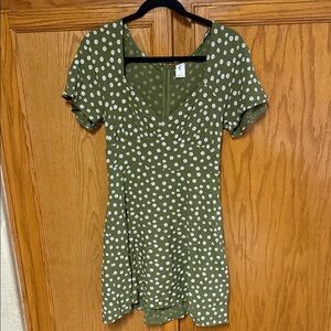 Abound Olive Floral Mini Dress